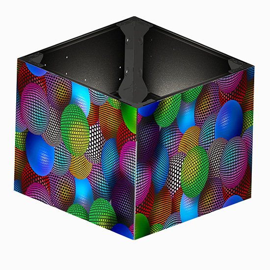 Painéal LED 90 Céime na Seirbhíse Tosaigh le haghaidh Taispeántas LED Colún Squre